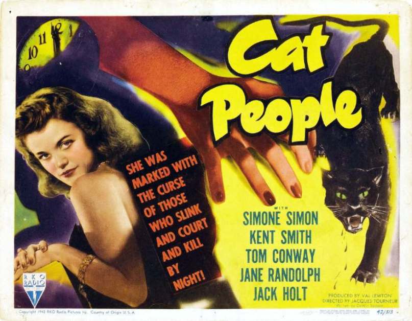 Lobby Card for Val Lewton’s The Cat People